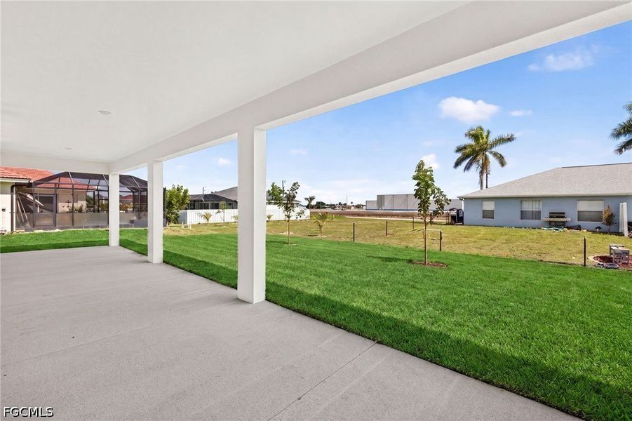 Exterior details and patio area of a home in Cape Coral, Cape Coral (Image 21).