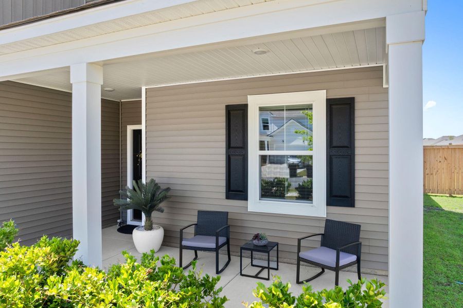 Exterior details and patio area of a home in , Summerville (Image 3). Exterior details and patio area of a home in , Summerville (Image 3).