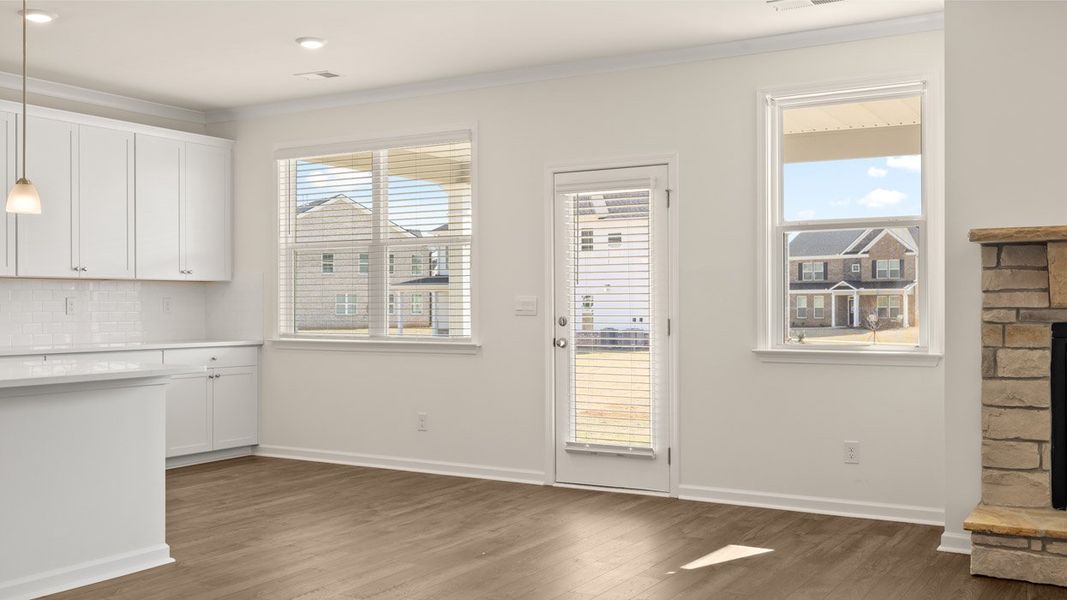 Representative unfurnished interior of a home built from the Edison by D.R. Horton in Westland, Bogart (Image 18).