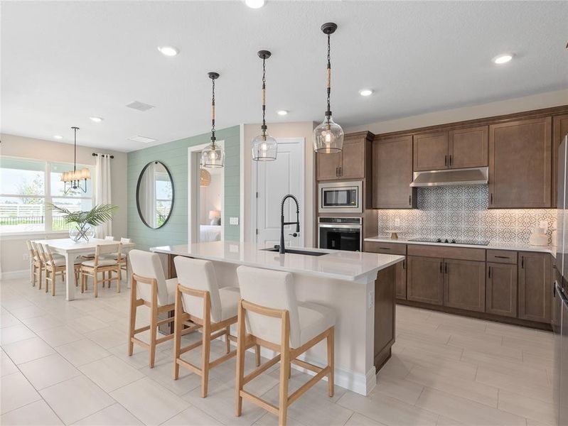 Furnished interior view inside a new home in Bridgewalk, St. Cloud (Image 8).