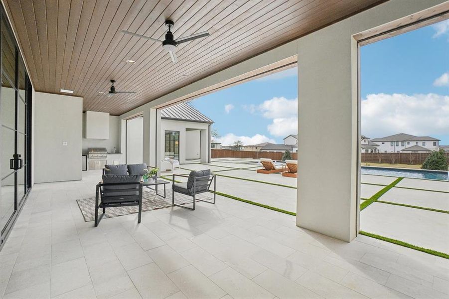 Exterior details and patio area of a home in , Southlake (Image 23). Exterior details and patio area of a home in , Southlake (Image 23).