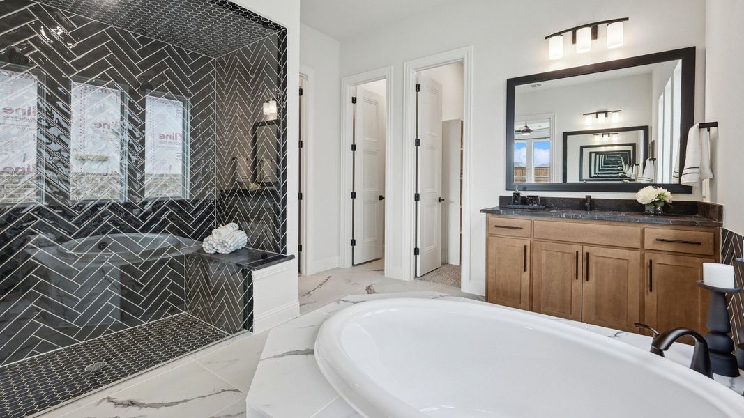 Representative furnished interior of a home built from the Cornell by DRB Homes in Green Meadows Classic, Celina (Image 21).