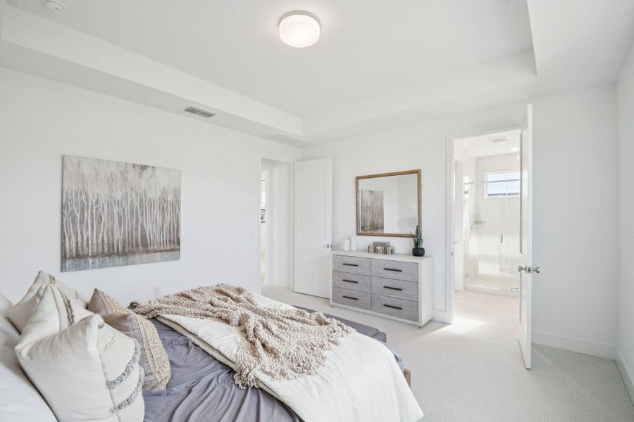 Furnished interior view inside a new home in Novel, Austin (Image 34).