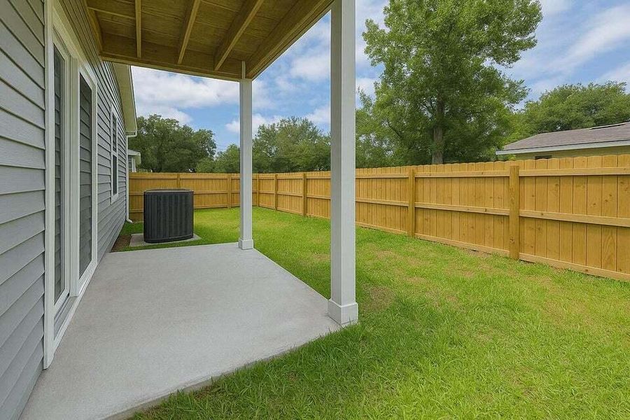 Exterior details and patio area of a home in , North Charleston (Image 3).