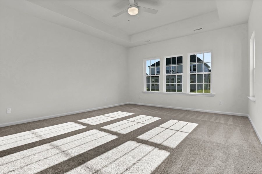 Spacious, unfurnished interior of a new home in Grand Park, Leland (Image 16). Spacious, unfurnished interior of a new home in Grand Park, Leland (Image 16).