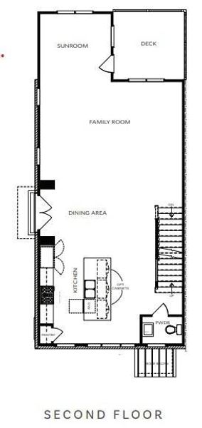2D floor plan layout of this home in Waterhaven, Cumming, GA (Image 5).