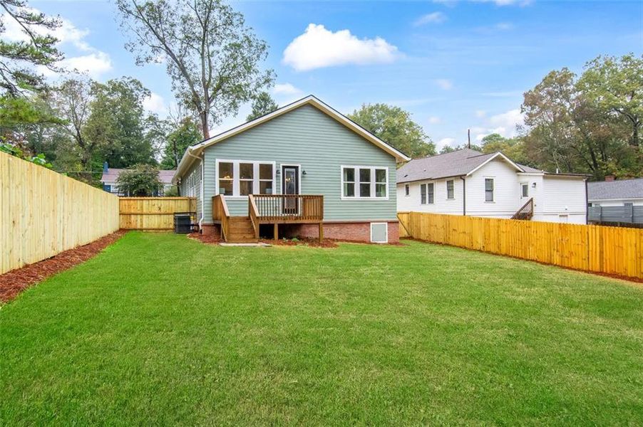 Exterior details and patio area of a home in , Atlanta (Image 29).