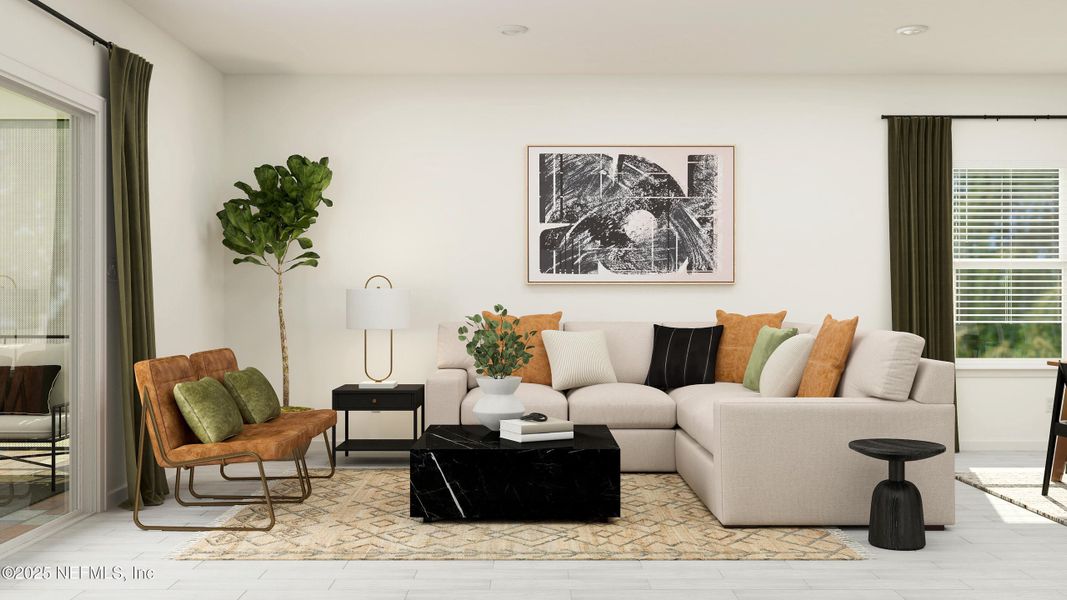 Furnished interior view inside a new home in Saddle Oaks, Jacksonville (Image 10).