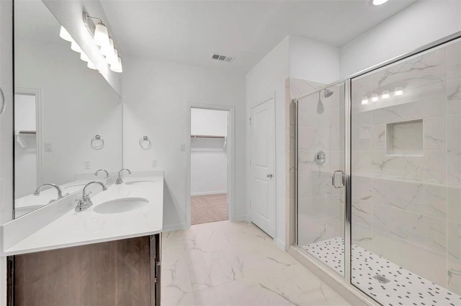 Furnished interior view inside a new home in Tarrytown, Crowley (Image 8).