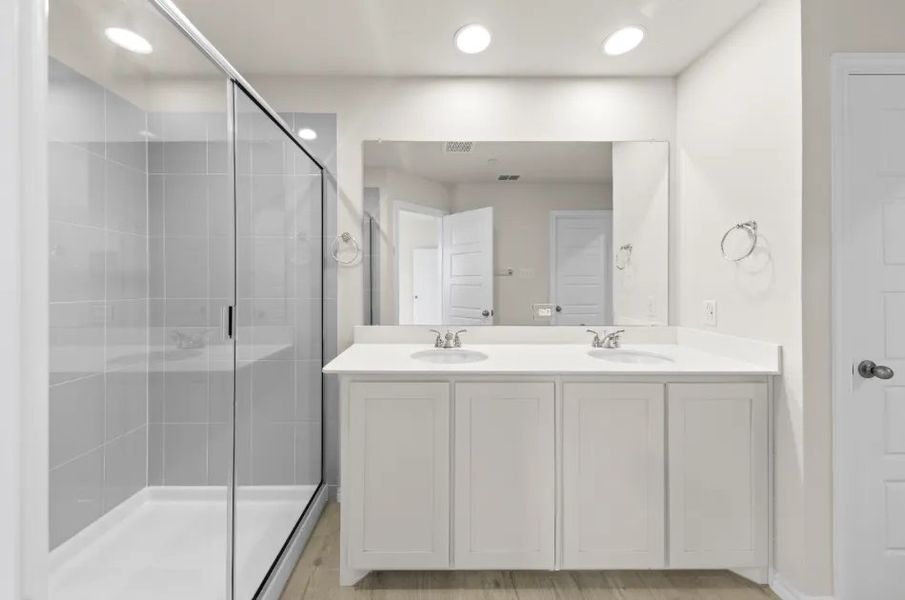 Front exterior of a new home in Sanger Circle, Sanger, TX, highlighting curb appeal (Image 12).