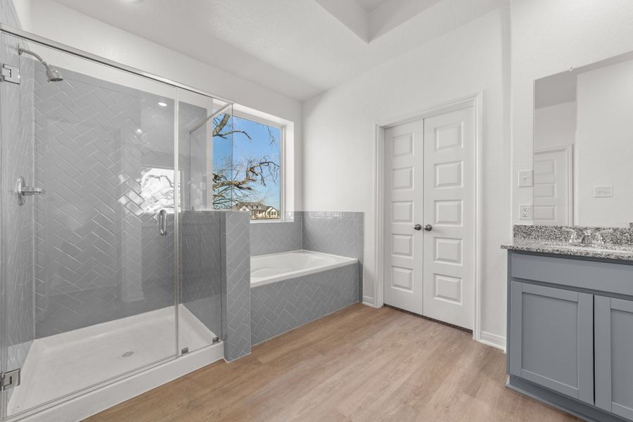 Furnished interior view inside a new home in Villas Las Flores, Floresville (Image 7).