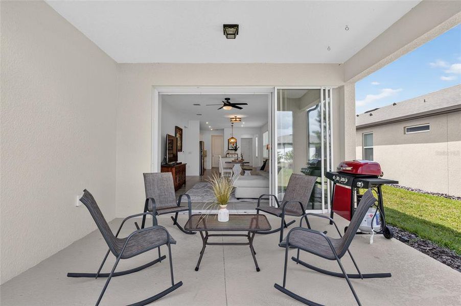 Exterior details and patio area of a home in Del Webb Stone Creek, Ocala (Image 29).