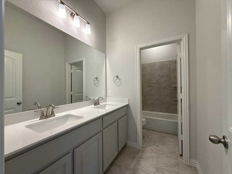 Furnished interior view inside a new home in Oak Grove Addition, Springtown (Image 10).