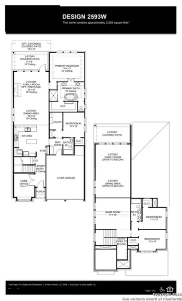 2D floor plan layout of this home in Briggs Ranch, San Antonio, TX (Image 2). 2D floor plan layout of this home in Briggs Ranch, San Antonio, TX (Image 2).