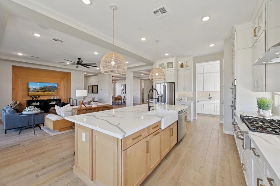 Kitchen with view to great room