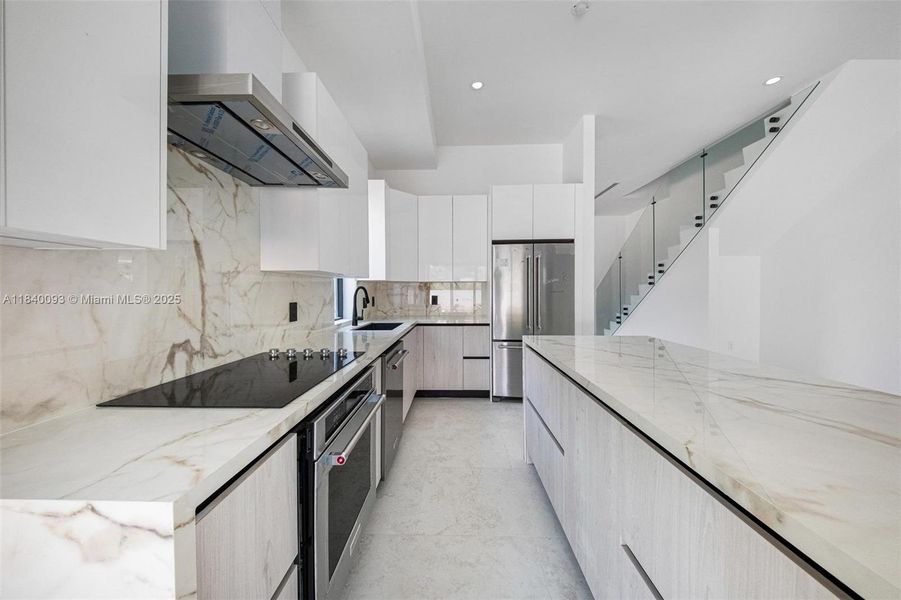 Furnished interior view inside a new home in , Miami (Image 12).