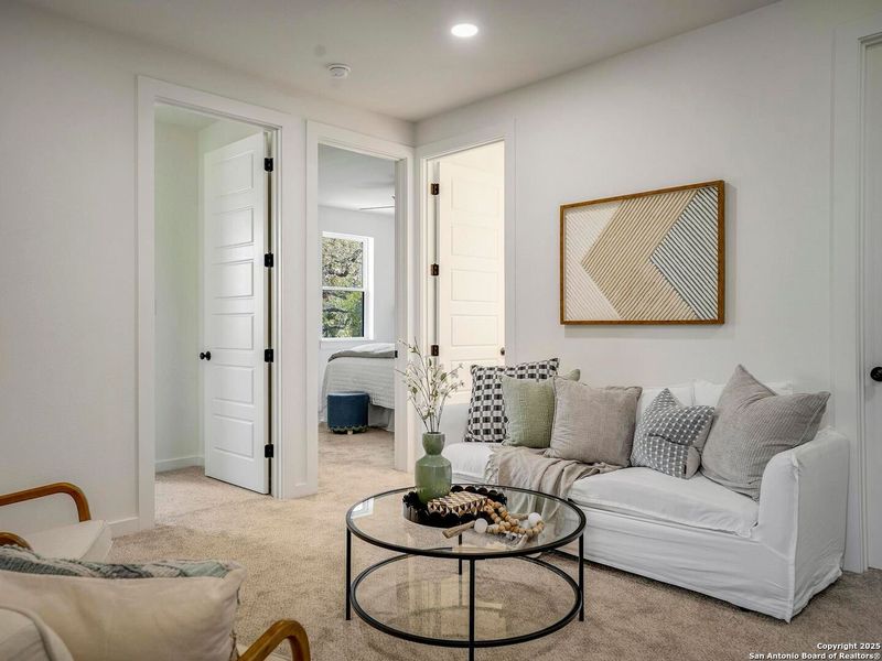 Furnished interior view inside a new home in , San Antonio (Image 31). Furnished interior view inside a new home in , San Antonio (Image 31).