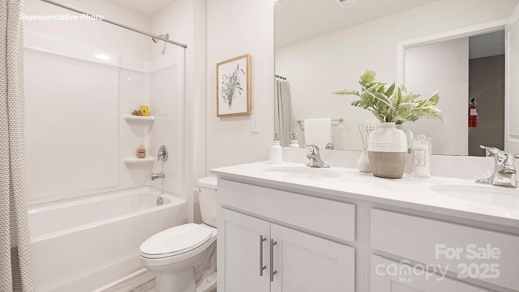 Furnished interior view inside a new home in Cardinal Creek, Charlotte (Image 21).