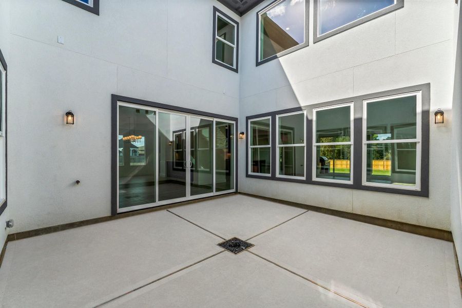 Exterior details and patio area of a home in , Spring (Image 25). Exterior details and patio area of a home in , Spring (Image 25).