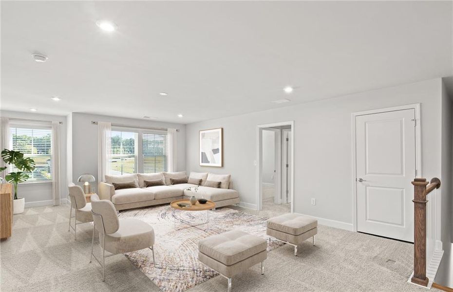 Furnished interior view inside a new home in Haverhill Estates, Dacula (Image 14).