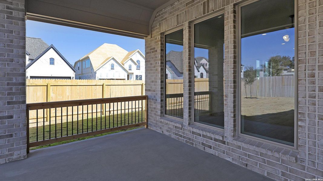 Exterior details and patio area of a home in Kallison Ranch, San Antonio (Image 24). Exterior details and patio area of a home in Kallison Ranch, San Antonio (Image 24).