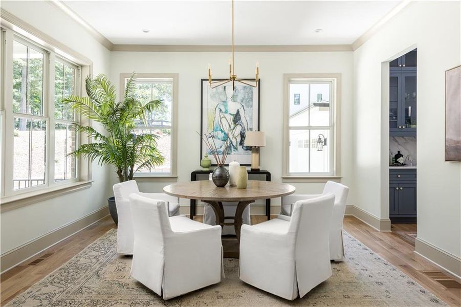 Furnished interior view inside a new home in , Woodstock (Image 50).