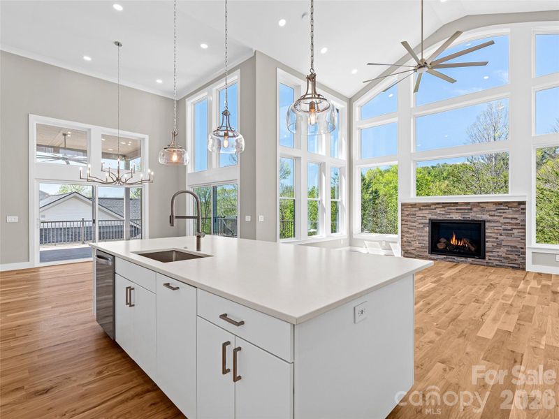 Furnished interior view inside a new home in , Weaverville (Image 5).