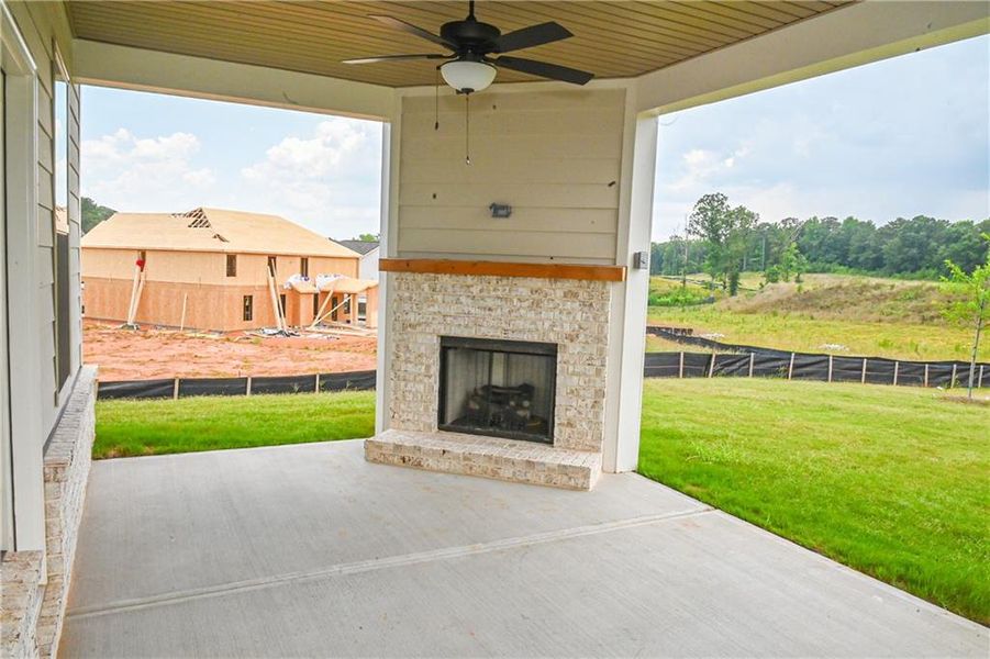 Exterior details and patio area of a home in , Stockbridge (Image 58).