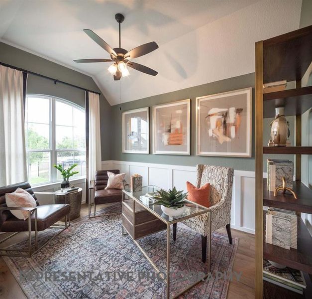 Furnished interior view inside a new home in Sandbrock Ranch, Aubrey (Image 15).