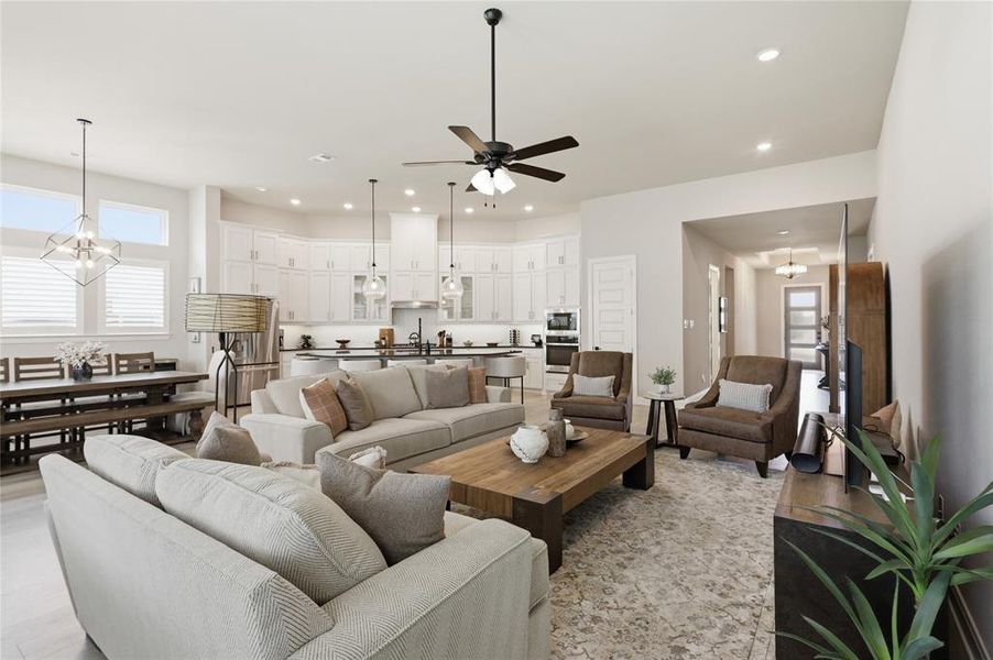 Furnished interior view inside a new home in Pecan Square – Classics, Northlake (Image 5).