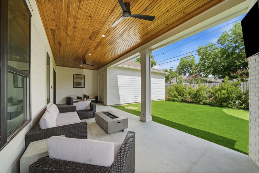 Exterior details and patio area of a home in , Houston (Image 23). Exterior details and patio area of a home in , Houston (Image 23).