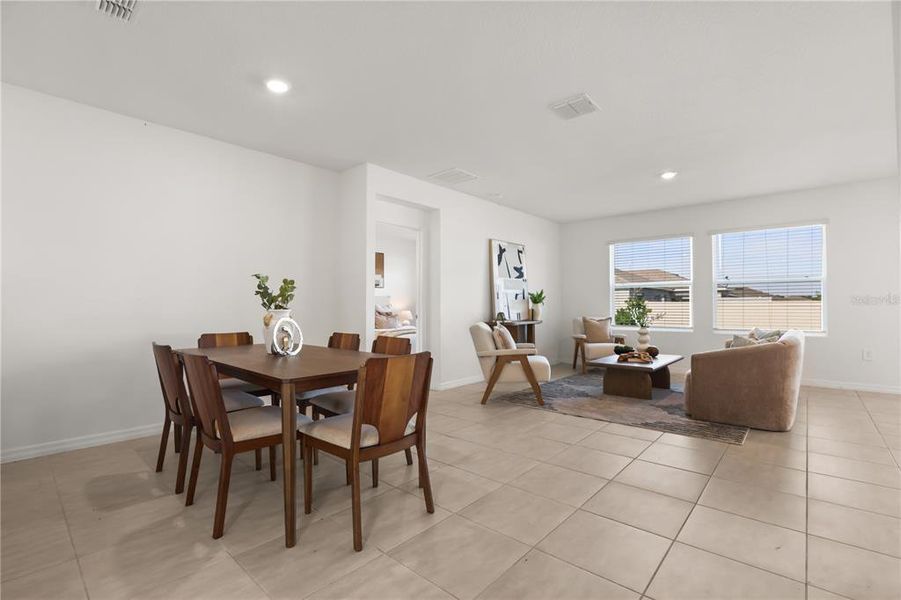 Furnished interior view inside a new home in Liberty Preserve, Leesburg (Image 12).