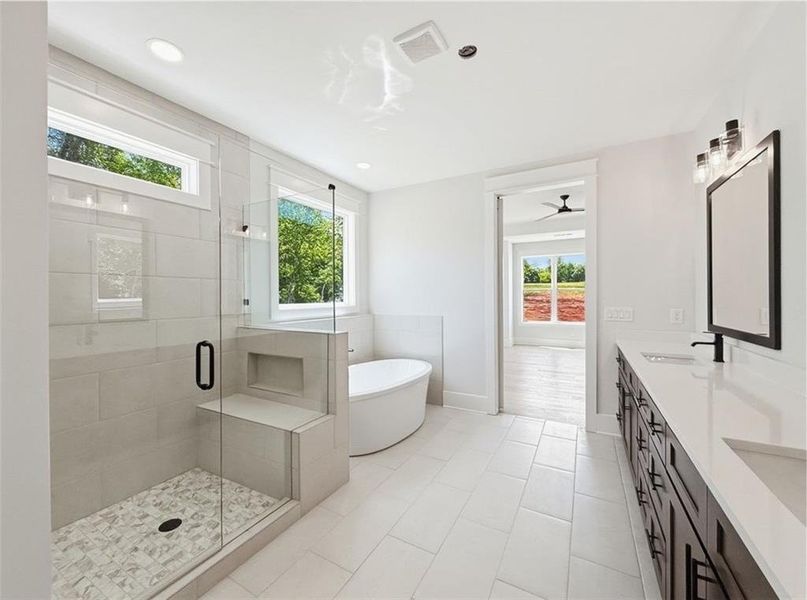Furnished interior view inside a new home in , Rydal (Image 12).