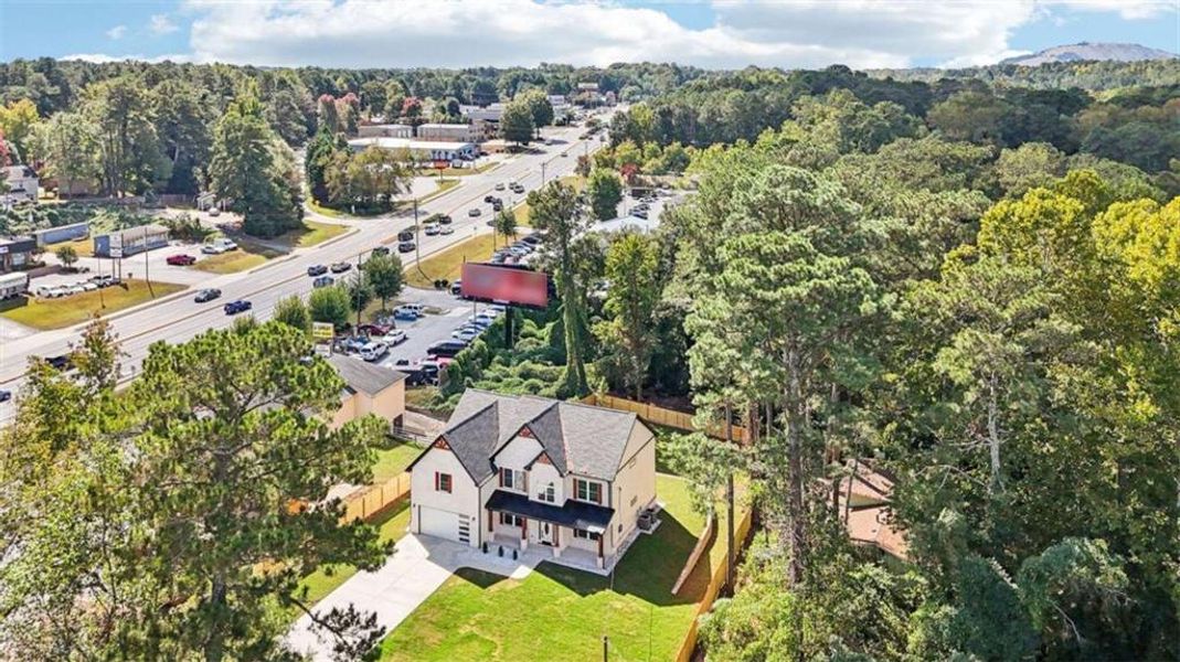 Front exterior of a new home in , Lilburn, GA, highlighting curb appeal (Image 2). Front exterior of a new home in , Lilburn, GA, highlighting curb appeal (Image 2).