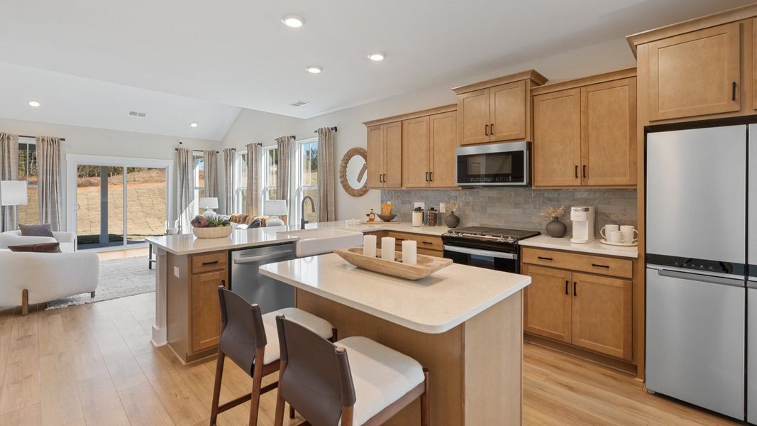 Representative furnished interior of a home built from the Finley by DRB Homes in The Reserve at Livingston Park, Easley (Image 4). Representative furnished interior of a home built from the Finley by DRB Homes in The Reserve at Livingston Park, Easley (Image 4).
