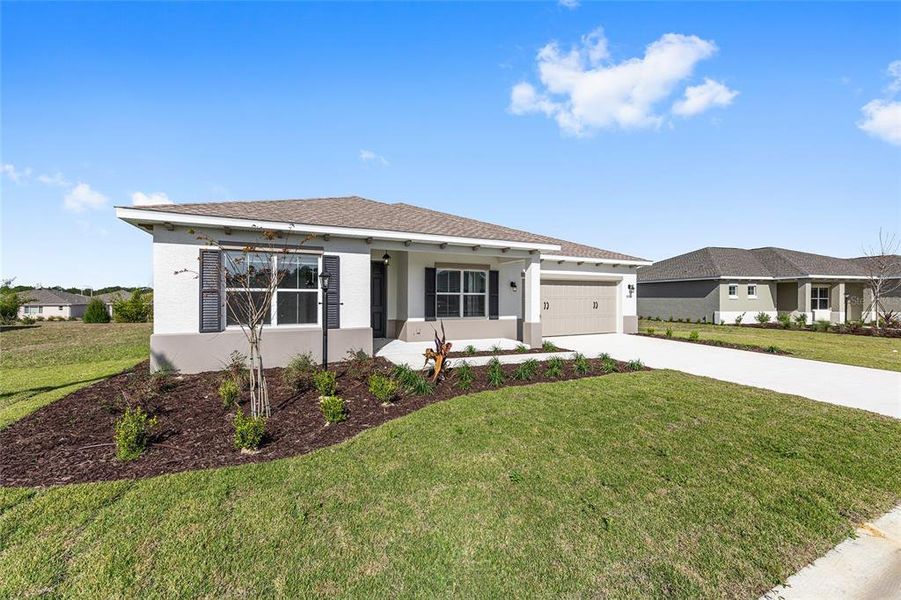 Front exterior of a new home in , Ocala, FL, highlighting curb appeal (Image 19).