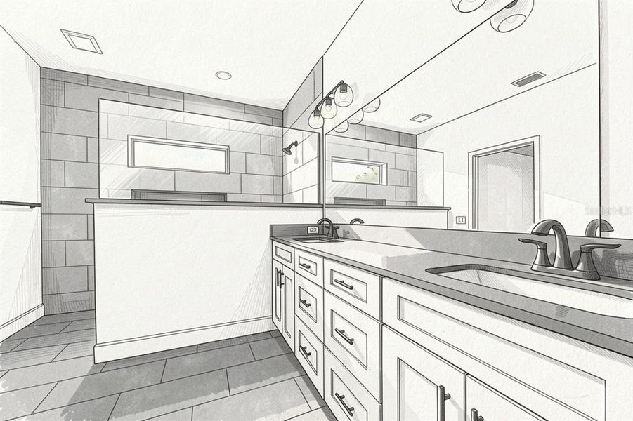Furnished interior view inside a new home in , Newberry (Image 8).
