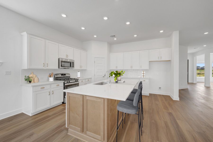 Furnished interior view inside a new home in Sunfield, Buda (Image 6).