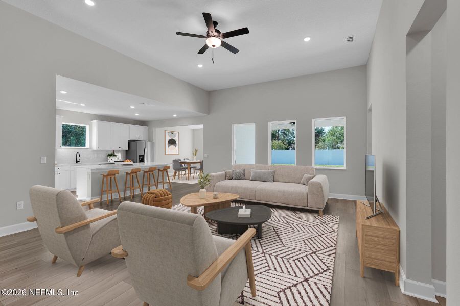 Furnished interior view inside a new home in Westport Landing, Jacksonville (Image 7).