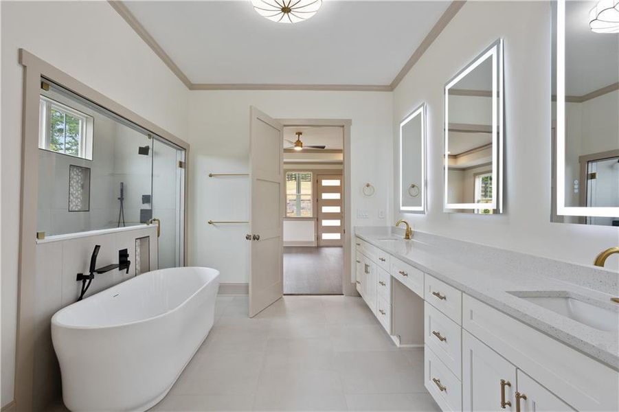 Furnished interior view inside a new home in , Dacula (Image 45).