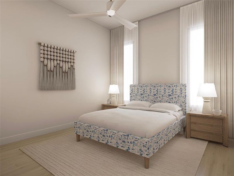 Furnished interior view inside a new home in , Heath (Image 24).