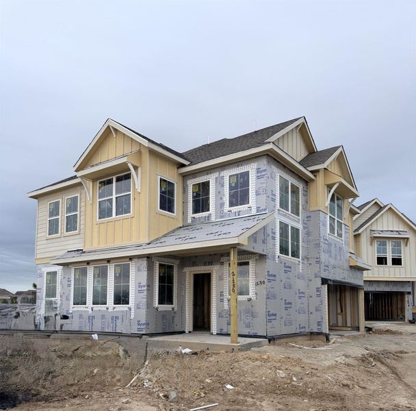 In-progress construction of a new home in Bridgeland, Cypress, TX (Image 25). In-progress construction of a new home in Bridgeland, Cypress, TX (Image 25).
