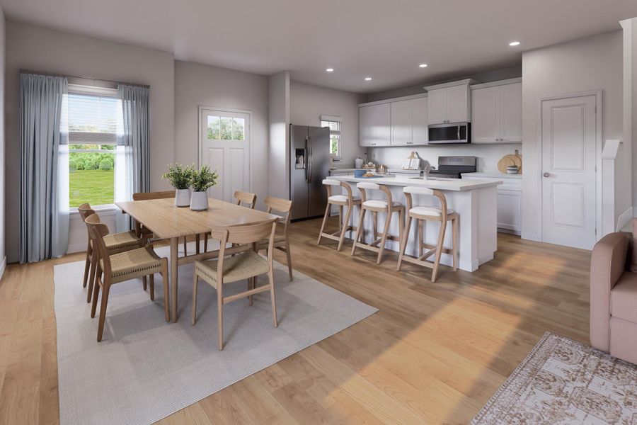Furnished interior view inside a new home in The Crossing at St. James, Goose Creek (Image 8).
