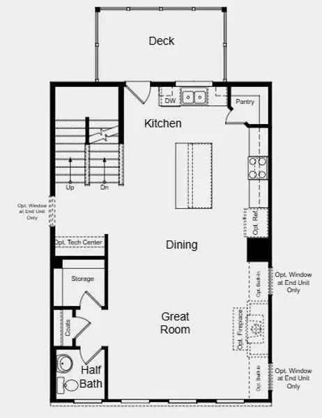 2D floor plan layout of this home in Rosewood Farm, Lawrenceville, GA (Image 4).