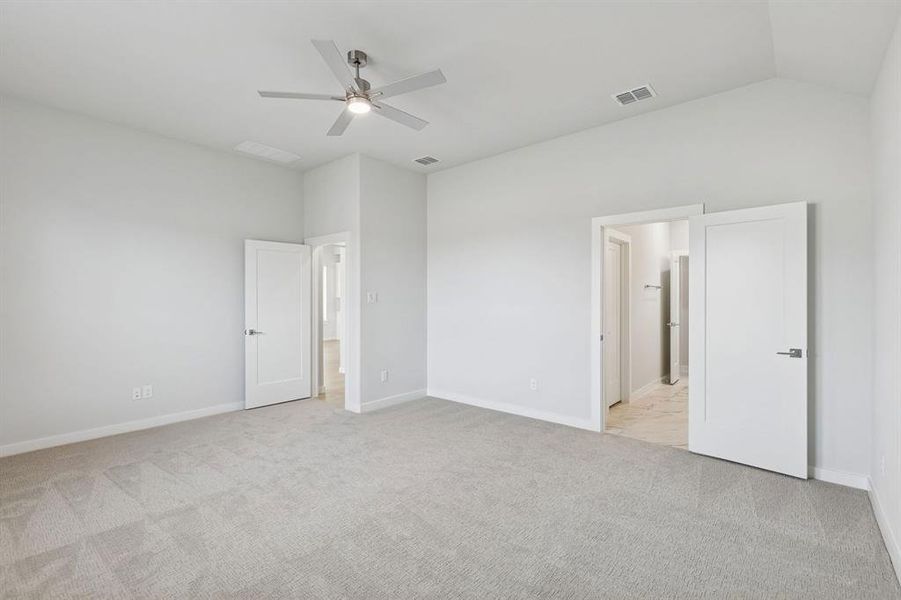 Primary Suite in the Stanley II home plan by Trophy Signature Homes – REPRESENTATIVE PHOTO