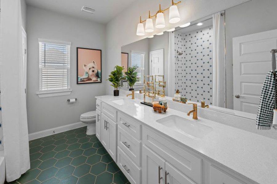 Furnished interior view inside a new home in Cross Creek, Cedar Park (Image 19). Furnished interior view inside a new home in Cross Creek, Cedar Park (Image 19).