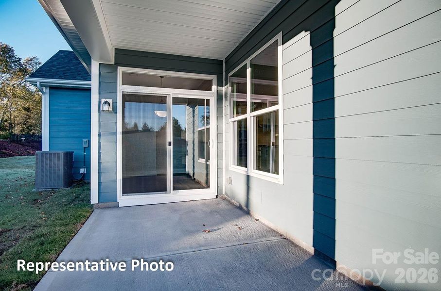 Exterior details and patio area of a home in Waterford Commons, Rock Hill (Image 3).
