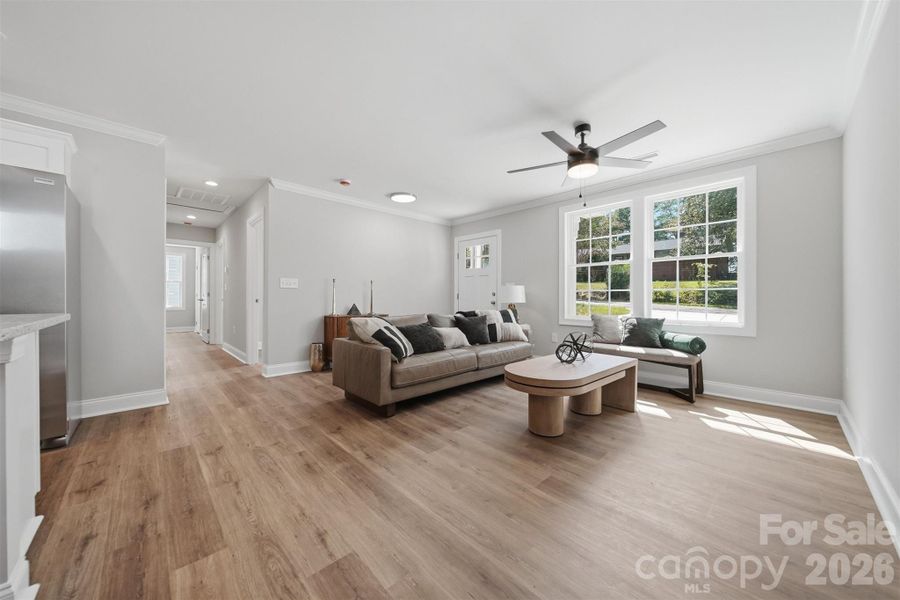 Furnished interior view inside a new home in , Hickory (Image 9).