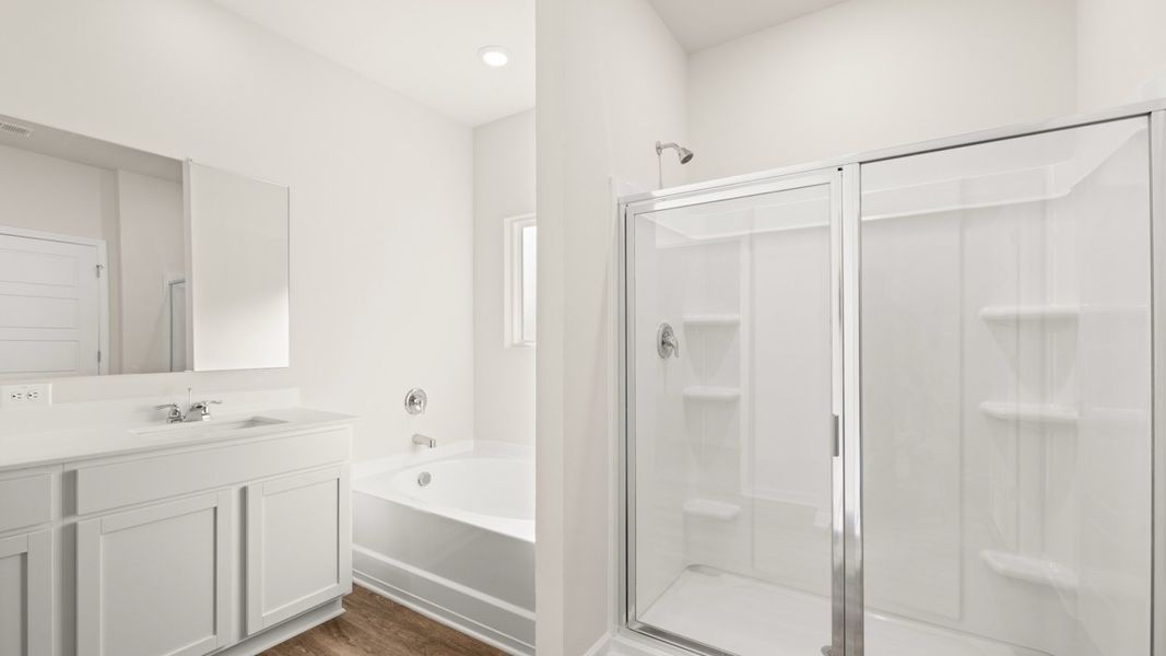 Furnished interior view inside a new home in The Preserve at Agricultural Village, Perry (Image 10).