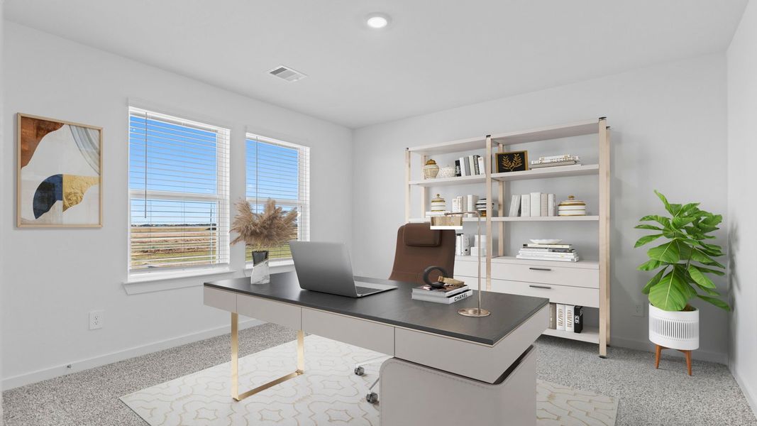 Furnished interior view inside a new home in Blue Heron Estates, Beasley (Image 22).